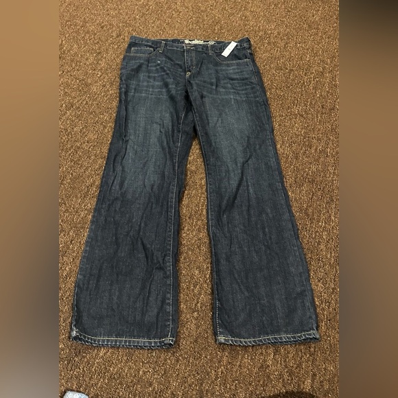 NWT Old Navy Straight Jean’s Dark Wash 38x32 men’s bottoms casual pockets - Picture 3 of 5